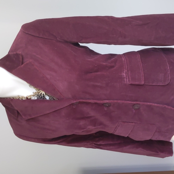 Wine burgundy blazer jacket 4 Small Port wine rich Small - Picture 10 of 17